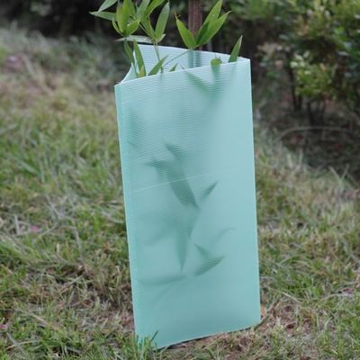 2mm كورفلوت البلاستيك جذع شجرة التفاف الأخضر البلاستيك شجرة الحرس