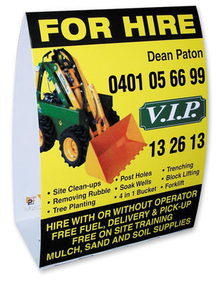 PP Corrugated Plastic Roster Sign Offering Custom Size Colour and Thickness for Tailored Business Advertising and Displays