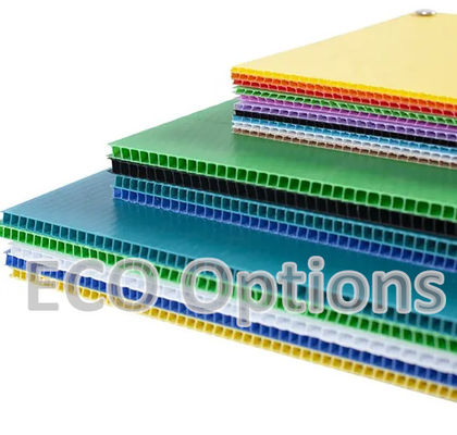 إعادة تدوير ورق بلاستيكي متجلي من PP Corflute Board مخصصة حماية ECO