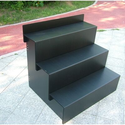Flower Shop Display Stand Foldable Multi Layer PP Plastic Plant Rack 10mm Thick Waterproof Lightweight Durable Retail Floral Display Shelf for Garden Center Nursery Shop Use Custom Size Manufacturer